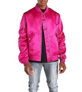 Chaqueta de satén de nailon de invierno para hombre con logotipo personalizado a precio barato, ropa de calle de invierno con cremallera, chaqueta Bomber de talla grande 2026 - Product Image 6