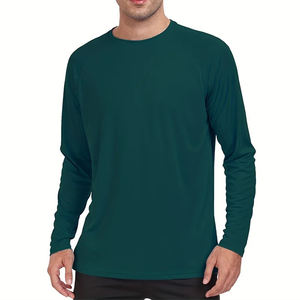 Sudadera de cuello redondo de algodón para hombre, capa suave y cómoda, manga larga, ajuste básico, estilo atlético, Ideal para deportes y uso diario - Product Image 5
