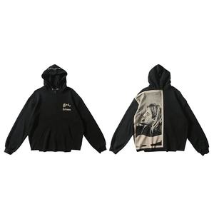 Sudaderas con Capucha para Hombre al por Mayor, de Felpa de Algodón Suave, 500 GSM, con Bolsillo Bordado, Diseño Gráfico Personalizado, Estampado Serigrafiado, Corte Holgado, Moda Urbana - Product Image 1