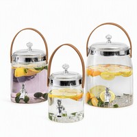 Carafe à eau portable en plastique avec robinet, distributeur de boissons froides, PET de qualité alimentaire 18,5 L, pour pique-nique familial et usage extérieur, logo personnalisé en gros