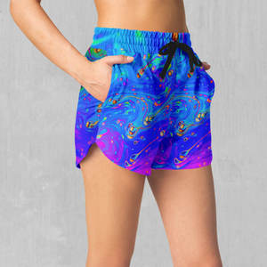 Material de poliéster hecho pantalones cortos sublimados para mujer Pantalones cortos de sublimación atléticos para correr de alta calidad para mujer - Product Image 4