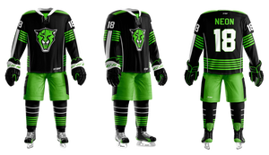 Vente directe d'usine, meilleur prix, service OEM, uniforme de hockey sur glace personnalisé imprimé par sublimation - 100% polyester unisexe, séchage rapide - Product Image 6
