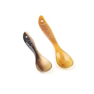 2025 Cubiertos de cuerno ecológicos para comedor Tenedor de calidad premium Cuchillo y cuchara para comidas elegantes - Product Image 3