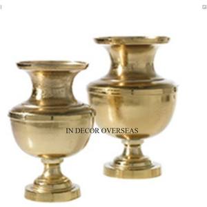Nouveau modèle arrivée de qualité supérieure en métal de haute qualité plaqué or Table de mariage pièce maîtresse trompette Vase à prix compétitif - Product Image 2