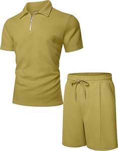Conjunto de Verano para Hombre, Dos Piezas, Pantalones Cortos y Camiseta, Estilo Urbano Informal, Conjunto de Pantalones y Camiseta para Hombre - Product Image 1