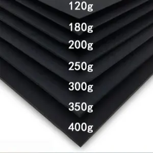 Top Supplier of High Quality 100% Wood Pulp Black Paper Sheets for Packaging Clothes and Shoes