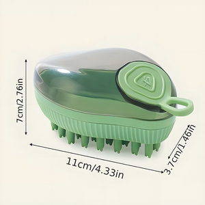 Spazzola da Bagno di Lusso in Plastica con Portasapone Ricaricabile, Spazzola per Doccia per Cani e Gatti, per Pulizia e Toelettatura degli Animali Domestici - Product Image 6