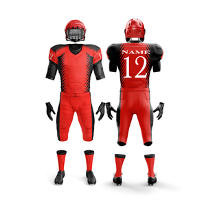 Juego de uniformes de fútbol americano personalizados a precios de fábrica más vendidos, tela de poliéster 100% hecha en Pakistán, servicio OEM - Product Image 2
