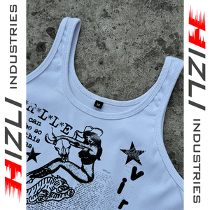 Female TankTop Manufacturer Ribbed Tank <b>Top</b> Screen Printed Cotton Streetwear OEM ODM Wholesale High Quality - Product Image 6