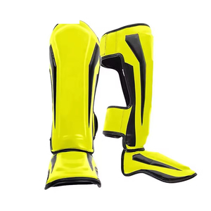 Protector de Espinilla de Cuero de Alta Calidad a Precio Económico, Hecho a Medida, Ligero, para Kick Boxing, Hecho en Pakistán - Product Image 3