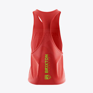 Chaleco de tirantes de algodón de alto rendimiento para hombre, chaleco de tirantes de punto transpirable para gimnasio informal y sesiones de entrenamiento - Product Image 2