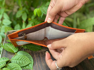 กระเป๋าสตางค์หนังแท้,กระเป๋าเงินหนังบางอเนกประสงค์งานหัตถกรรมมีสไตล์ - Product Image 6