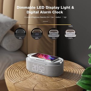OEM 2023 New Arrived Music Lamp <strong>Alarm</strong> <strong>Clock</strong> Smart Light With 15W <strong>Wireless</strong> Charger G-shape Atmosphere LED Night Light BT <strong>Speaker</strong> - Product Image 6