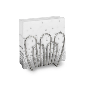 High-Premium <b>Silver</b> Finished Wire Metal <b>Napkin</b> Holder Luxury Design for Home and Hotel Restaurants Use <b>Napkin</b> Holder - Product Image 1