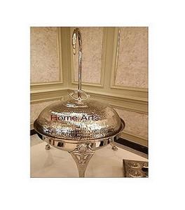 Plato de frotamiento de acero inoxidable de nuevo diseño, plato para servir alimentos de primera calidad con cubierta colgante para uso en fiestas - Product Image 6