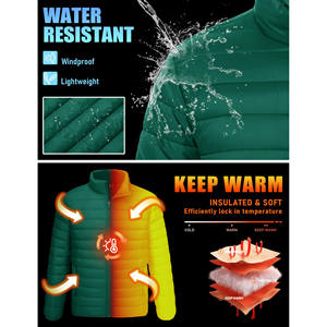 Chaquetas de Plumón Personalizadas de Alta Calidad para Hombre, Chaqueta de Plumón de Doble Cara para Invierno, Chaqueta de Plumón Brillante Personalizada para Hombre, Despachable Personalizado - Product Image 2