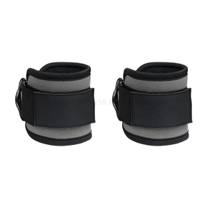 Neoprene Padded <b>Weight</b> Lifting <b>Ankle</b> Cuffs D-ring Adjustable <b>Ankle</b> Straps <b>Wrist</b> Band for Gym Cable Machines Workout Fitness - Product Image 1