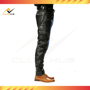 Low Price Men's Customizable Full-Sleeve Winter <b>Motorcycle</b> <b>Racing</b> Leather Pants Breathable High Quality Made Pakistan Custom - Product Image 5