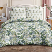 Vente en gros de textiles de maison de luxe, ensemble de couvre-lit imprimé 3 pièces |   Couverture de lit, serviette, couverture, rideaux en mélange de polyester et de coton |
