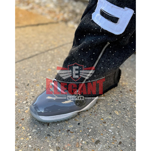 Chándales con cremallera de diamantes de imitación para hombre Logotipos bordados desgastados Chándal acampanado para hombre Chándal lavado con ácido Cremallera personalizada - Product Image 6