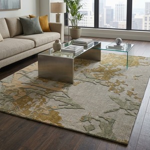 Tapis en laine tuftée haut de gamme avec détails tridimensionnels pour les intérieurs de boutiques et la décoration de sols haut de gamme - Product Image 6