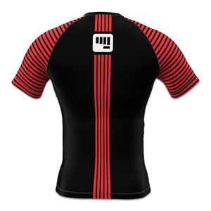 Camiseta de Compresión de Manga Corta para Hombre, Protección contra Rozaduras, Tejido Elástico en 4 Direcciones y Antibacteriano para Uso en Jiu-Jitsu Brasileño sin Gi - Product Image 4