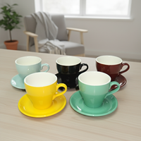 Meilleure Vente 3459606-320A Tasse à Espresso en Porcelaine Style Nordique Durable, Compatible Micro-ondes et Lave-vaisselle, 320ml pour Café/Thé et Thé de l'Après-midi