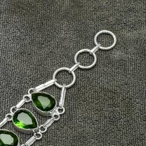 Peridot Gemstone Silver <b>Bracelet</b> Peridot <b>Bracelet</b> 925 Sterling Silver Peridot Handmade Jewelry <b>Bracelet</b> Gift for Her Gift for - Product Image 5