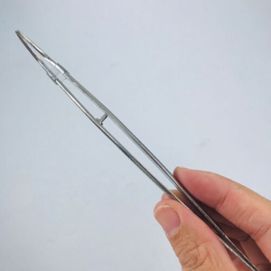 Pinzas quirúrgicas de acero inoxidable, fórceps en ángulo dentado, fórceps de disección dental - Product Image 5