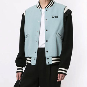 Veste d'hiver pour homme de haute qualité, coupe-vent, style Letterman, col montant, séchage rapide, respirante, prix raisonnable, confortable, logo sur le devant - Product Image 2