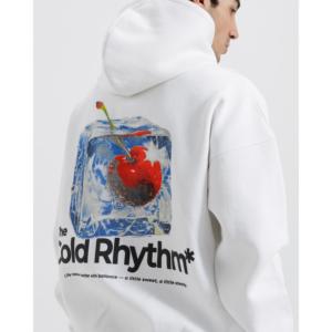 Sweat à capuche pour femme Cold Rhythm, respirant, en laine et soie tricotées, style décontracté, avec fermeture éclair, broderie et impression en relief, automne - Product Image 1