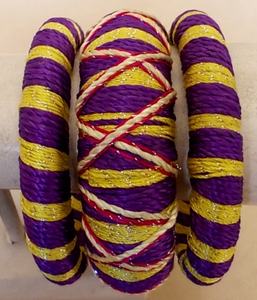 Pulseras de Moda, Pulsera Natural Elegante con Diseño de Rayas, Multicolor, Hecha a Mano - Product Image 2