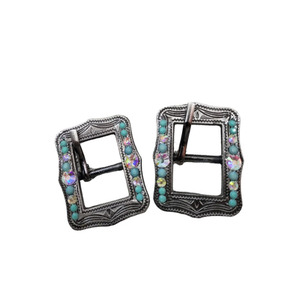 Composants de quincaillerie décoratifs OEM ODM Horse Tack Conchos et raccords à boucle Concho en métal avec décoration personnalisée - Product Image 6