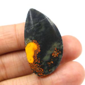 Pierre précieuse de jaspe bourdon naturel, cabochon, jaspe jaune, pierre lisse, fournisseur en gros pour la fabrication de bijoux - Product Image 2