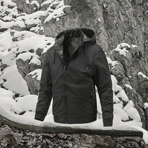 Nouvelle Veste Sportive Homme Hiver 2026 – Design Écologique, Col Montant, Capuche Amovible, Fermeture Éclair - Product Image 2