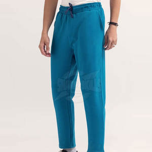 Pantalon décontracté taille haute personnalisé pour hommes surdimensionné en coton taille élastique droite style streetwear teint uni prix raisonnable - Product Image 2