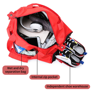 Bolsa de gimnasio de PU de calidad Premium Unisex 2024, gran capacidad, superventas, deportes al aire libre, características, cierre de cremallera, personalizada, venta al por mayor para - Product Image 6