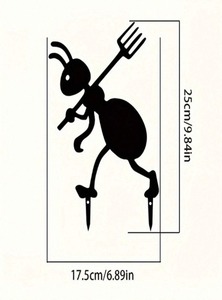 แมลงน่ารักมดตกแต่งประติมากรรมโลหะสวนกลางแจ้งศิลปะโลหะที่ทนทานหัตถกรรม - Product Image 3