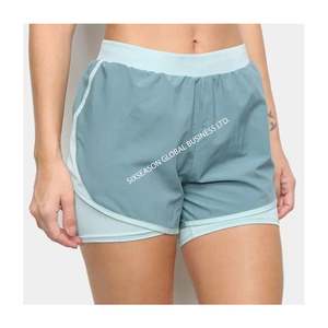 Hot Recommended Summer Gym <b>Shorts</b> for Women Casual Elastic Waist Breathable Sweat Yoga <b>Shorts</b> Plus Size Plain Dyed Wholesale - Product Image 6
