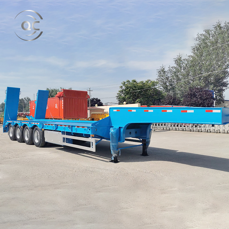Китай поставщик Выдвижная с низкой платформой для перевозки грузов Фува 3 оси прицеп для Африки