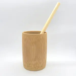 Best Seller Bamboo Fiber Cup/ Bamboo Cup Reusable With Engrave Laser For Holding Water, Smoothies, Fruit Juice By Eco2go Vietnam