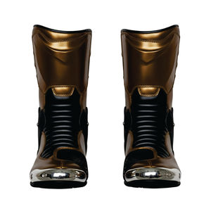 Bottes de course à moto en cuir véritable imperméables à embout en acier Chaussures de moto de protection pour le printemps, l'été, l'automne et l'hiver - Product Image 6