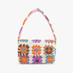 Nouvel Arrivage Sac Pochette Bandoulière Classique en Coton Perlé Fait Main pour Femme, Couleurs Mixtes, Chaîne Personnalisable, Perles de Rocaille - Product Image 1