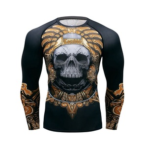Haute demande personnalisé Sublimation imprimé Rash Guard haut de sport à séchage rapide à manches longues avec vente de chemise de compression UPF 50 - Product Image 1