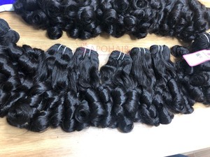 Perruque péruvienne bouclée à Double tissage Machine, EXTENSION de cheveux humains vierges au prix de gros de haute qualité - Product Image 6