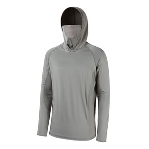 Camisa de Pesca de Secado Rápido con Capucha, 100% Poliéster, Corte Ajustado, Personalizable OEM, Sudaderas de Pesca para Hombre - Product Image 1