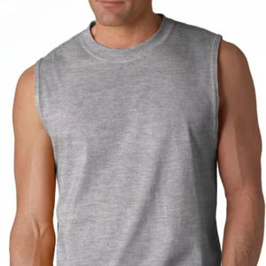 Débardeur sans manches 100% coton pour homme Respirant Séchage rapide Imprimé par transfert thermique Tricoté pour adultes - Product Image 2