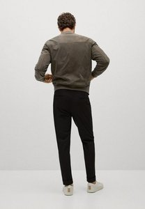 2025 Unisex High Quality Casual Canvas Stand Bomber <b>Jacket</b> Loose Front Logo Hooded Breathable Plus Size High Street Style for - Product Image 3