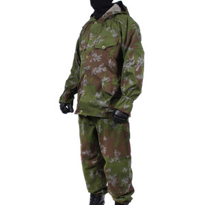 Ensemble uniforme tactique de garde imperméable respirant Rip-stop camouflage veste pantalon protection UV polyester unisexe - Product Image 4