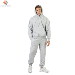 Sweat à capuche personnalisé MESS SPORTS avec logo, en coton uni, coupe ajustée, pour jogging, survêtements de sport pour hommes, vente en gros, coupe-vent, respirant - Product Image 6